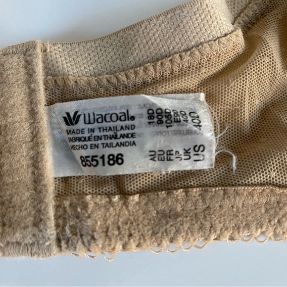 WACOAL 40D Nude Retro Chic Full Figure Underwire Bra 855186 - Picture 10 of 10